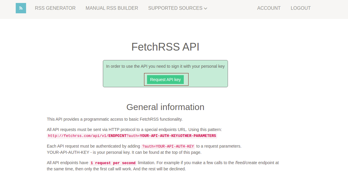 FetchRSS: Connecting Your Account – Quickwork Support Center